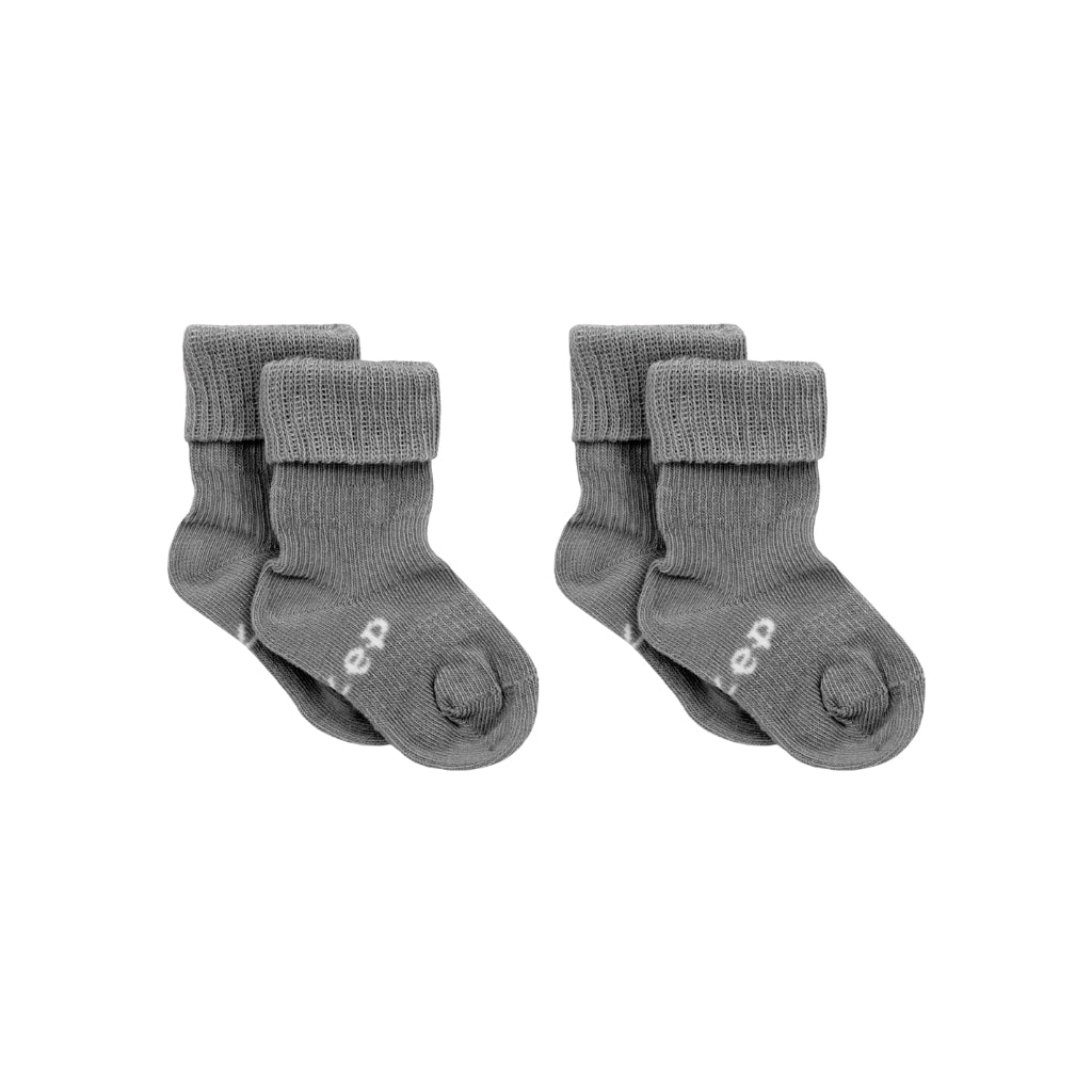 Chaussettes antidérapantes KipKep Pebble Grey – 2 paires