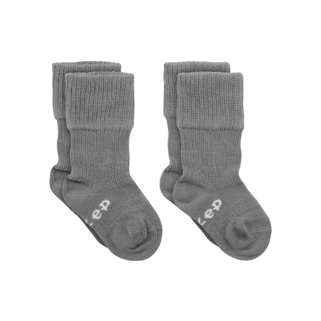 Chaussettes antidérapantes KipKep Pebble Grey – 2 paires