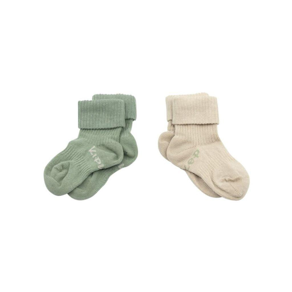 KipKep Blijf-Sokken Calm Green - 2 stuks