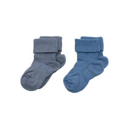 KipKep Paire de chaussettes Denim Blue - 2 pièces