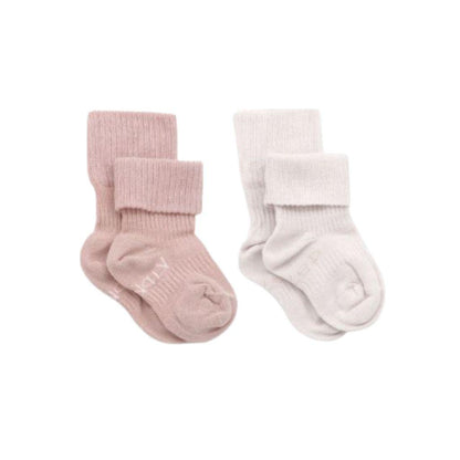 KipKep Blijf-Sokken mauve/roze - 2 stuks