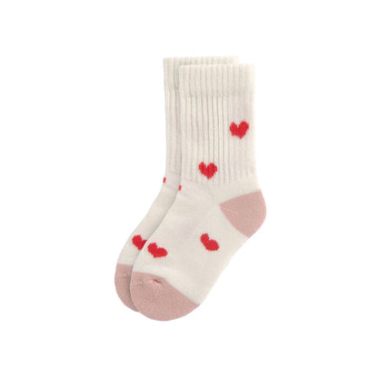 Lässig Sokken Terry Tennis GOTS Heart Multi – 3 stuks