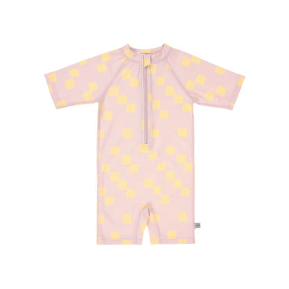 Lässig Maillot de bain Checkerboard Pale Pink/Yellow