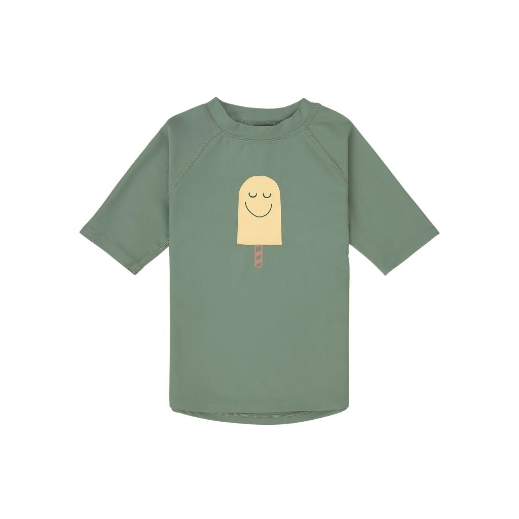 Lässig T-shirt de bain Popsicle vert