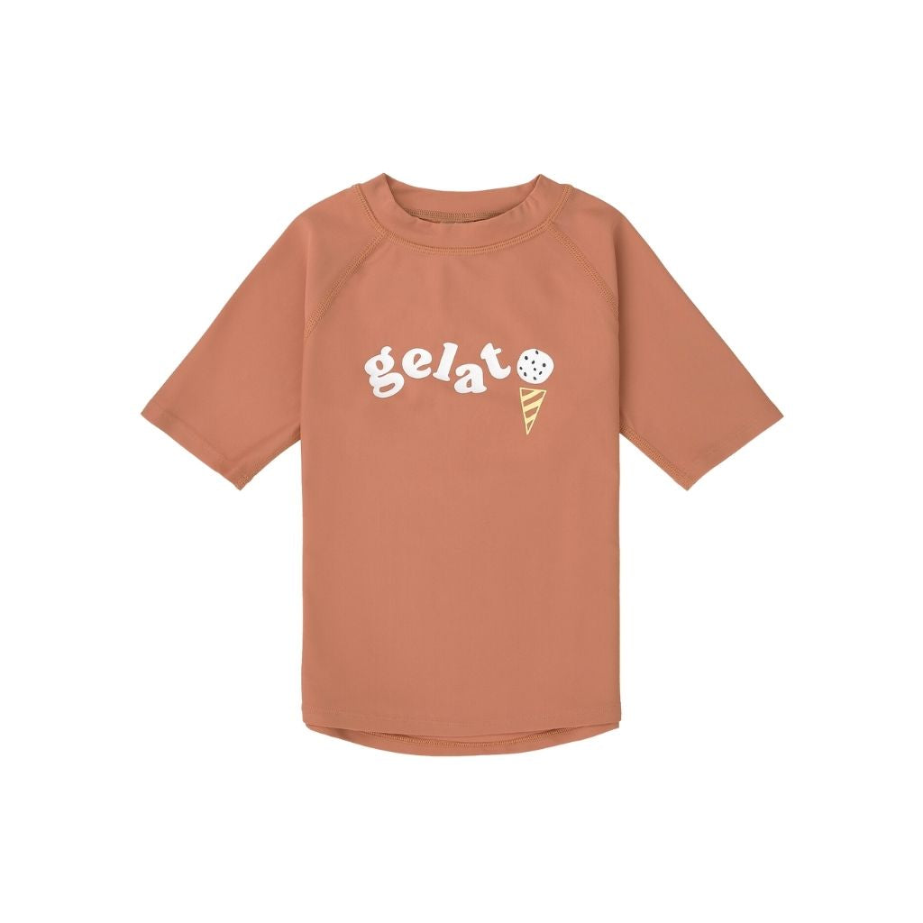 Lässig T-shirt de bain à manches courtes Clay unisexe