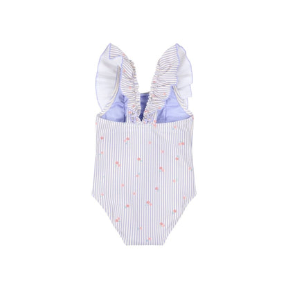 Little Dutch Badpak zonder mouwen Dreamy Stripes Purple