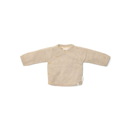 Little Dutch Gebreid vestje overslag Soft Beige