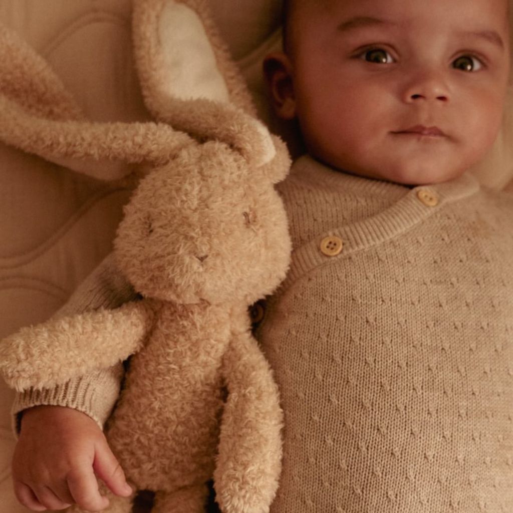 Little Dutch Gebreid vestje overslag Soft Beige