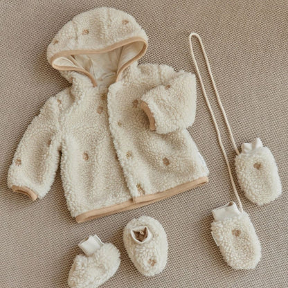 Little Dutch Veste Teddy Safari Friends Sand Unisexe 