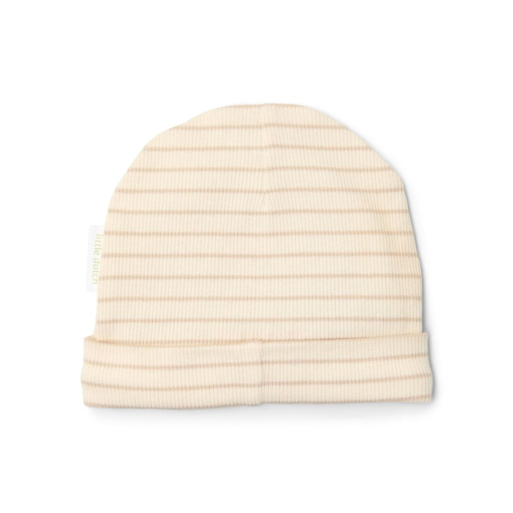 Little Dutch Muts Stripe uniseks Soft Beige