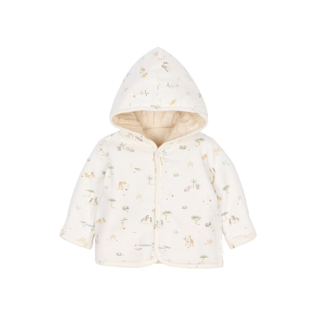Little Dutch Veste Reversible Safari Friends Beige Unisexe 
