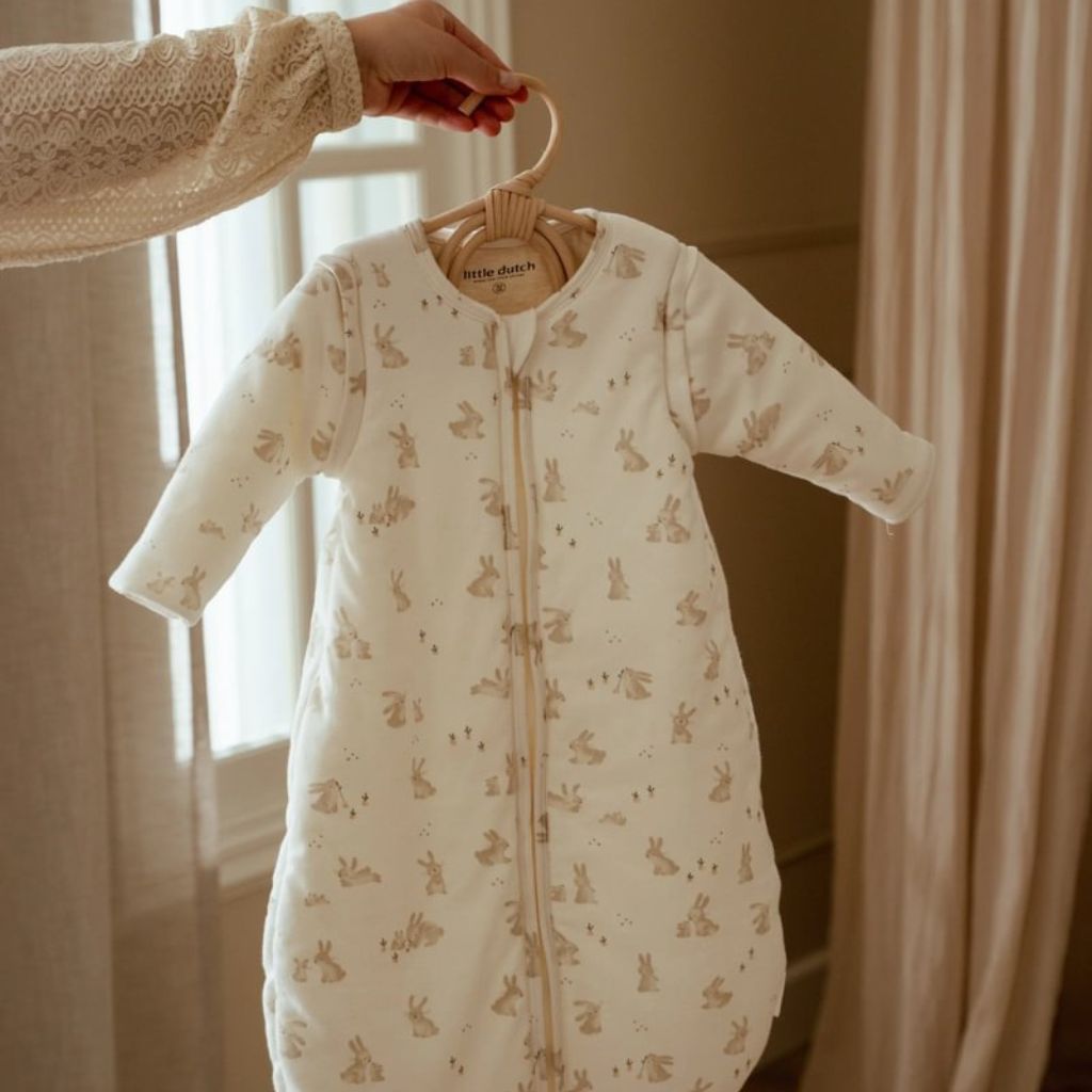 Little Dutch Winterslaapzak Newborn Naturals Baby Bunny TOG 2,0 White 70-90 cm