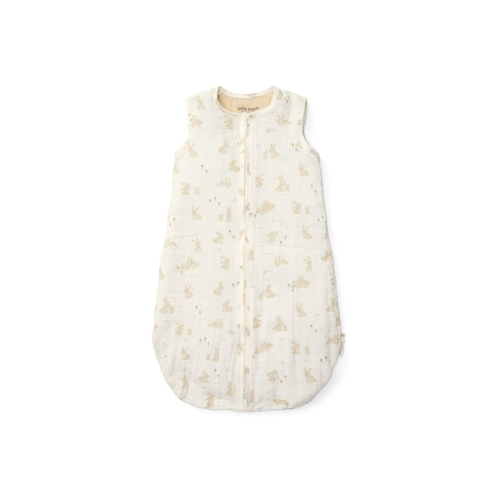 Little Dutch Zomerslaapzaak Newborn Naturals Baby Bunny TOG 0,5 White 70-90 cm