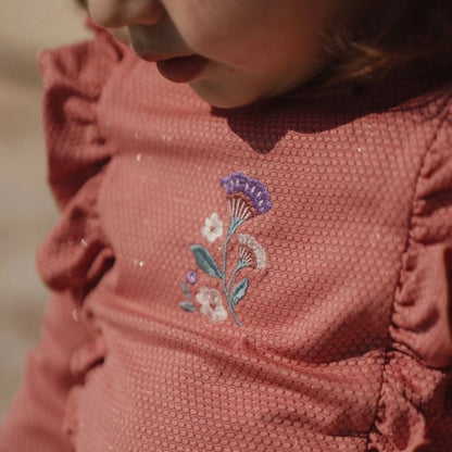 Little Dutch T-shirt de bain à manches longues Dreamy Sparkle Pink