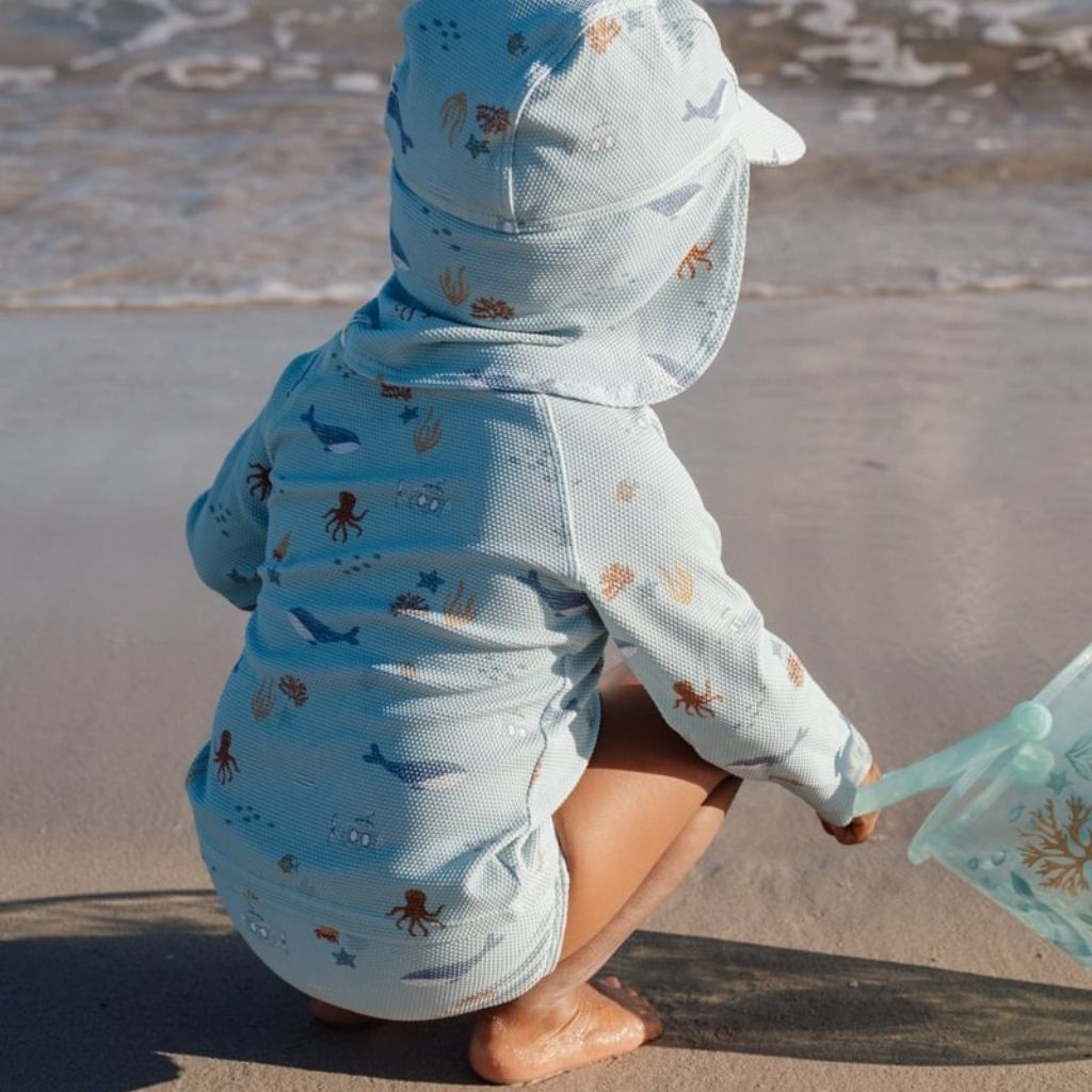 Little Dutch T-shirt de bain à manches longues Ocean Friends Multi