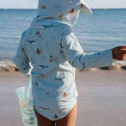 Little Dutch T-shirt de bain à manches longues Ocean Friends Multi