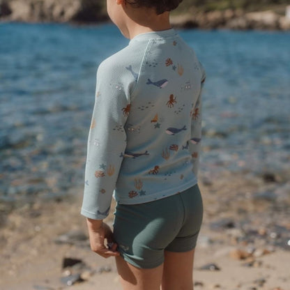 Little Dutch T-shirt de bain à manches longues Ocean Friends Multi