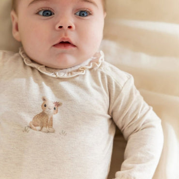 Little Dutch Body Lange Mouwen Safari Friends Beige Uniseks