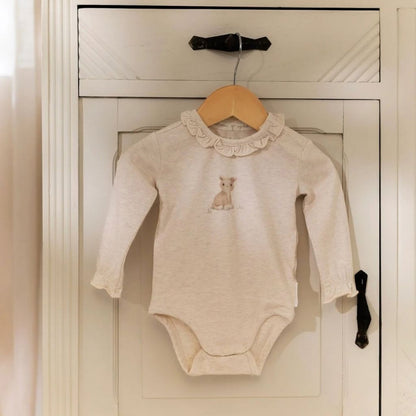 Little Dutch Body à Manches Longues Safari Friends Beige Unisexe 
