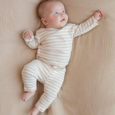 Little Dutch Pantalon Baby Bunny Rayures Sand