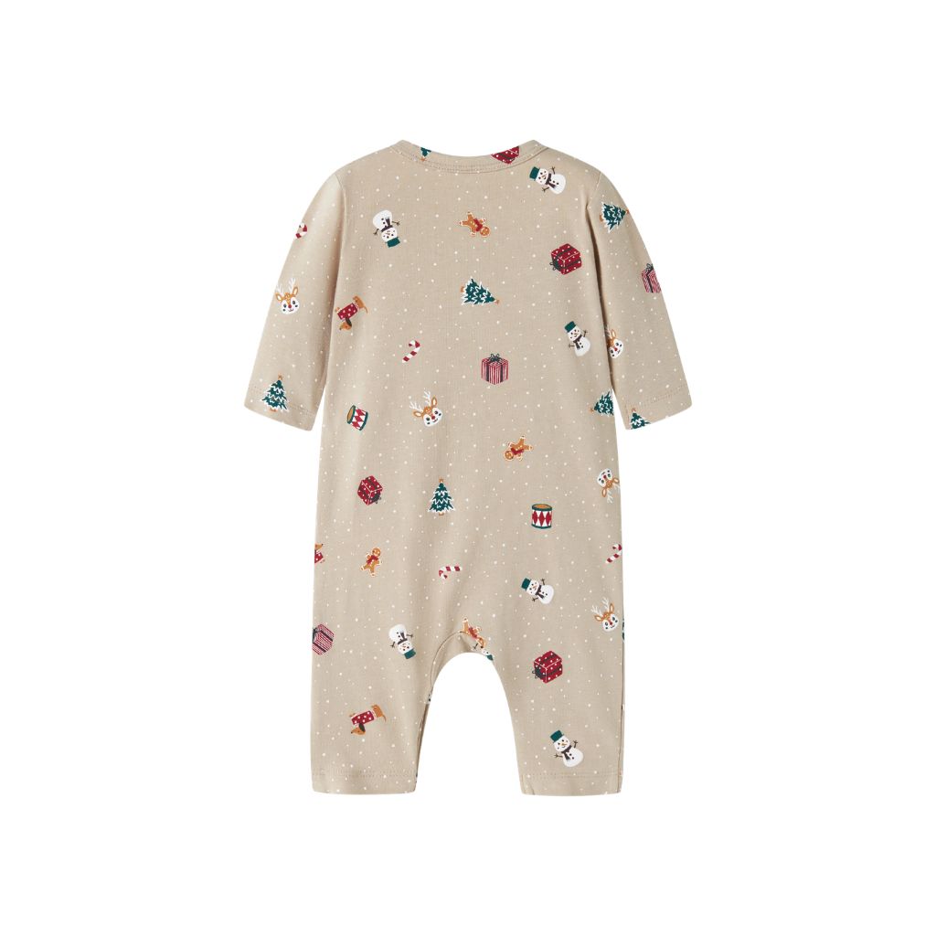 Name it Pyjama AOP Pure Cashmere Beige Uniseks