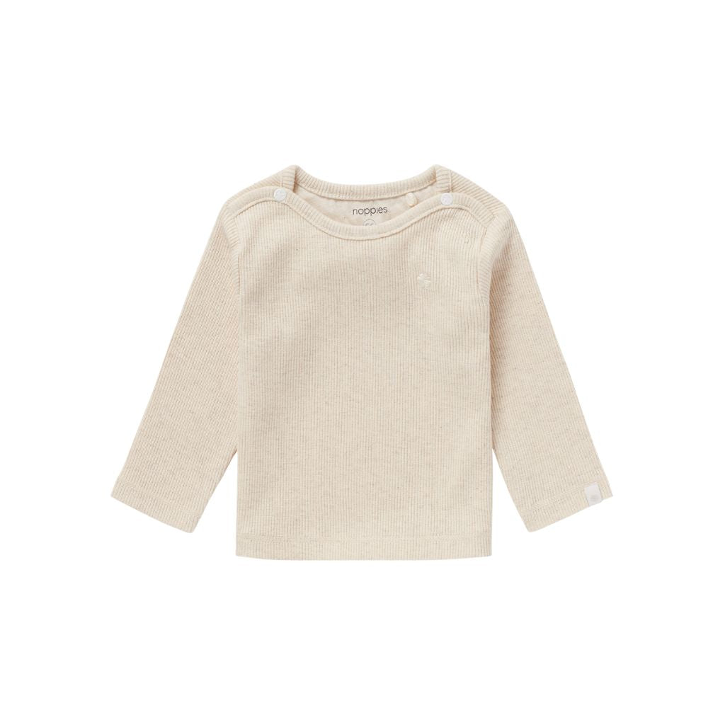 Noppies T-shirt Manches Longues Oatmeal Unisexe