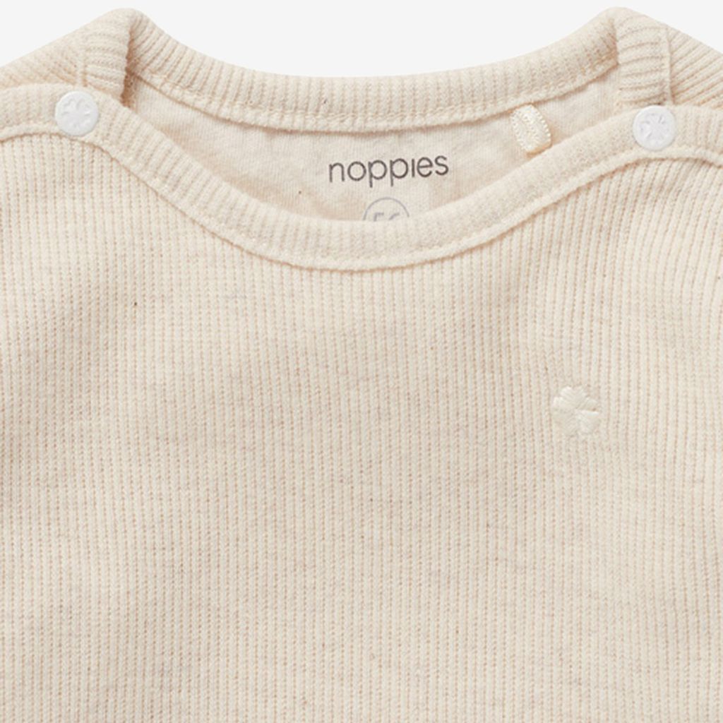 Noppies T-shirt Manches Longues Oatmeal Unisexe