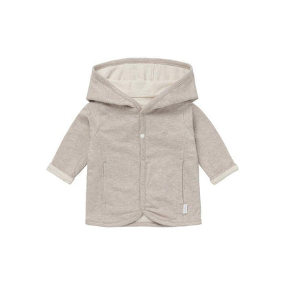 Noppies Jasje met kap Bonny taupe