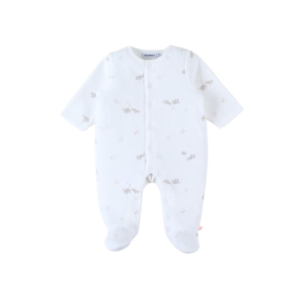 Noukie's fluwelen pyjama Bali & Moka ecru