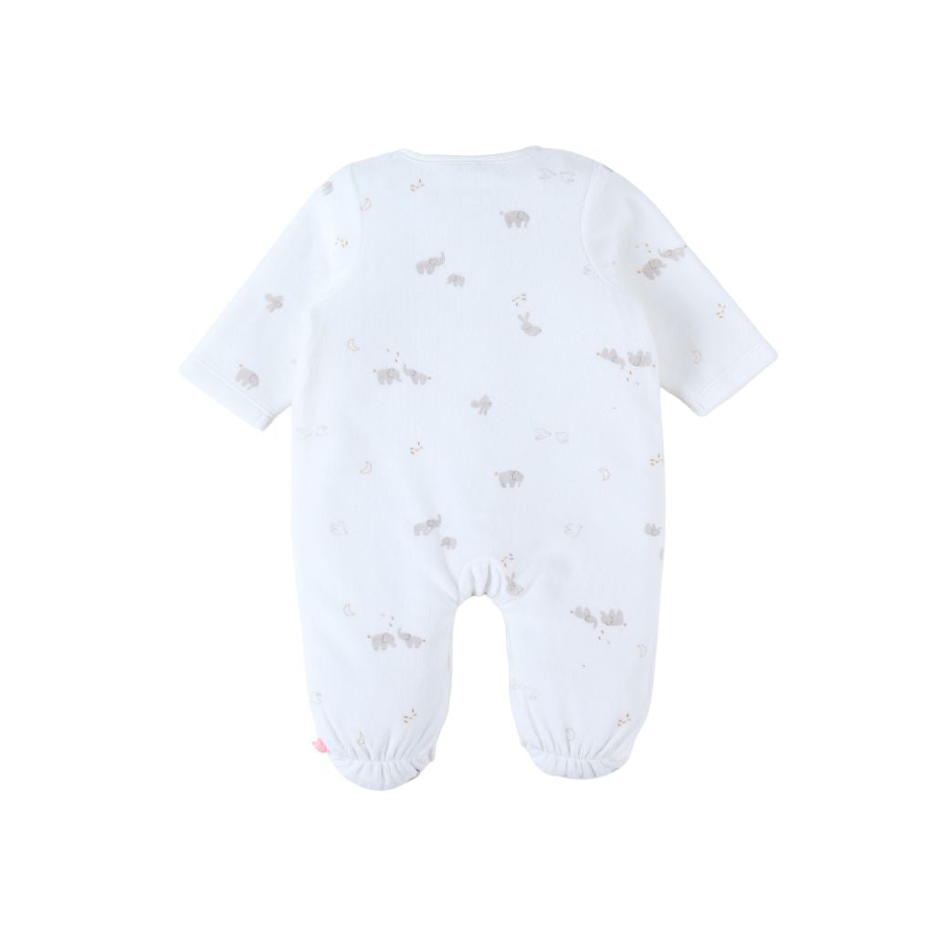 Noukie's fluwelen pyjama Bali & Moka ecru