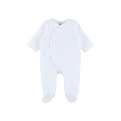 Noukie's Pyjama Fluweel Wit