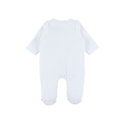 Noukie's Pyjama Fluweel Wit