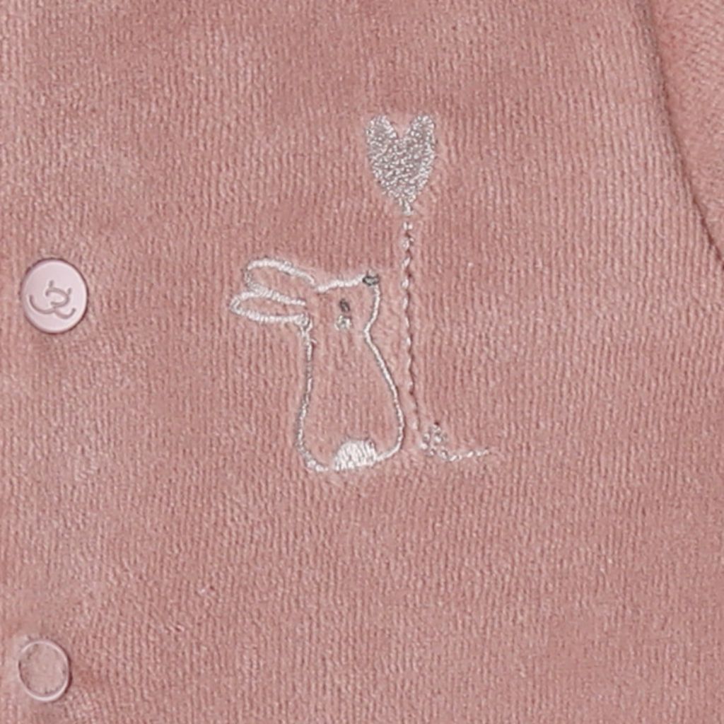 Noukie's Baby Pyjama's Mon Coeur Roze/Wit – 2 stuks
