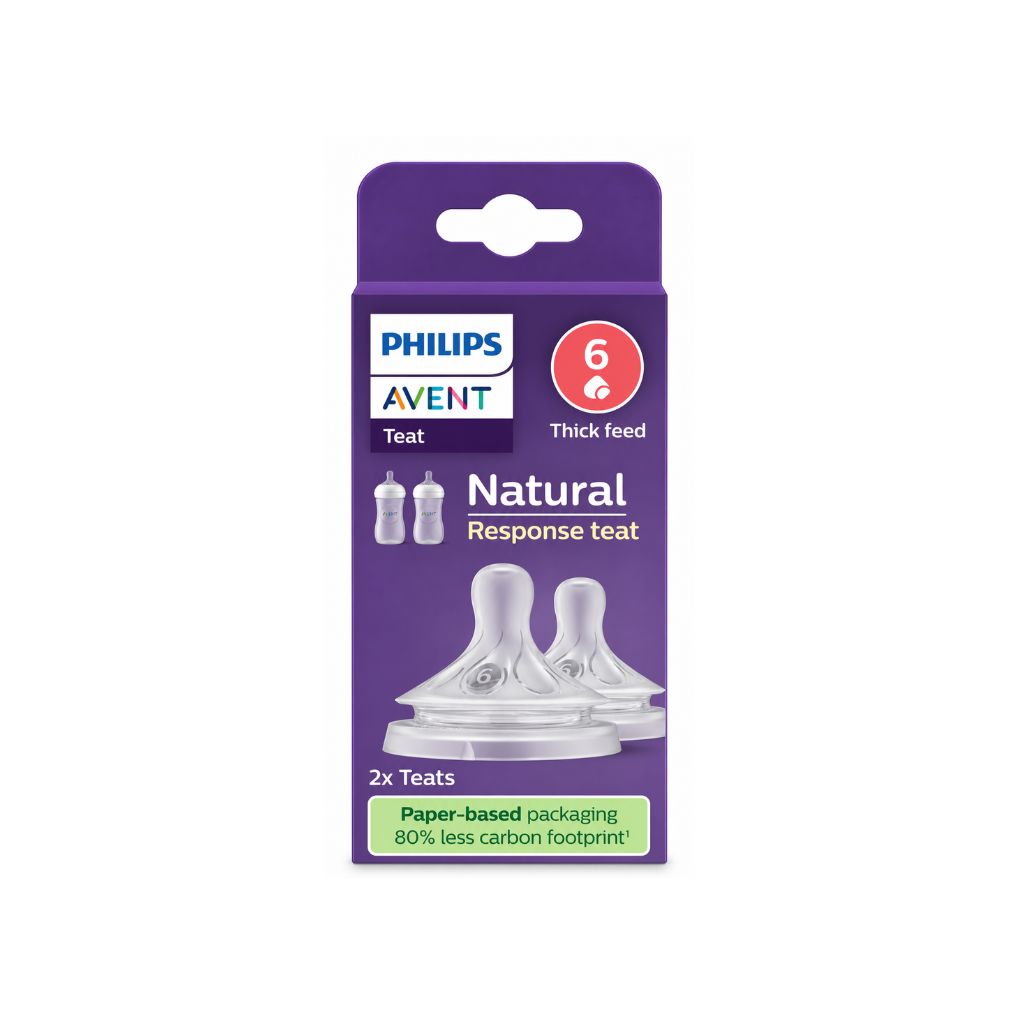 Philips AVENT Speen Natural Response voor dikkere voeding - 2 stuks