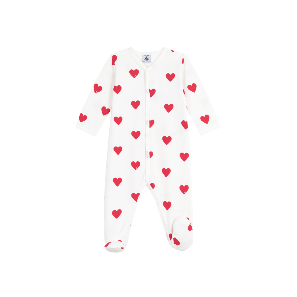 Petit Bateau Pyjama Cœur rouge