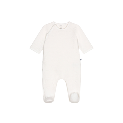Petit Bateau Pyjama cache-coeur à manches longues Tubic White