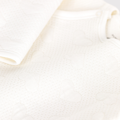 Petit Bateau Pyjama cache-coeur à manches longues Tubic White