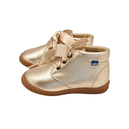 Stabifoot Chaussures Pour Bébé First Steps En Cuir Rebecca Champagne Filles 