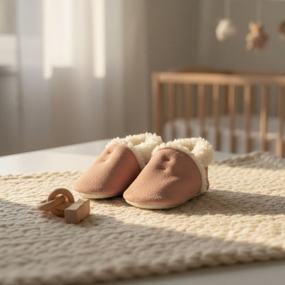 Stabifoot Babyschoen Leder Met Wol Voering Antique Uniseks
