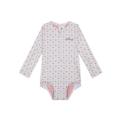 SwimEssentials UV-Zwemshirt Cozy Hearts Wit Roze
