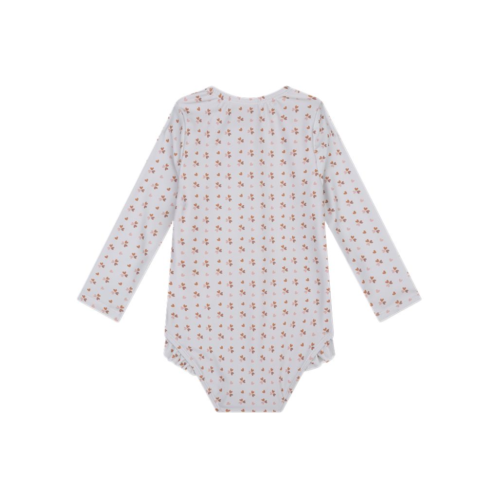 SwimEssentials UV-Zwemshirt Cozy Hearts Wit Roze