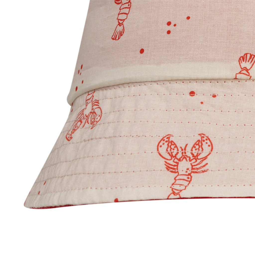 SwimEssentials Zonnenhoed Little Lobster Rood Wit