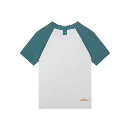 SwimEssentials T-shirt Surfer manches courtes Vert Blanc