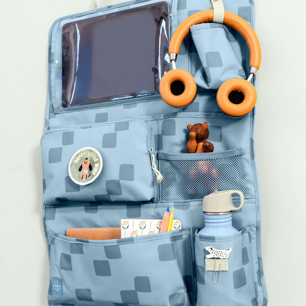 Lässig Opbergtas Car Wrap-to-go Pattern Party blauw