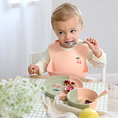 Lässig Bord siliconen Happy Fruits Cherry