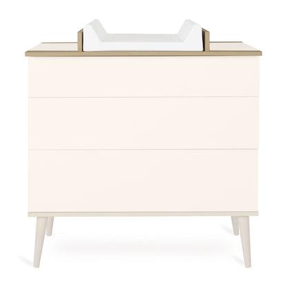 Quax 2-delige babykamer (meegroeibed L 140 x B 70 cm + commode) Flow Clay