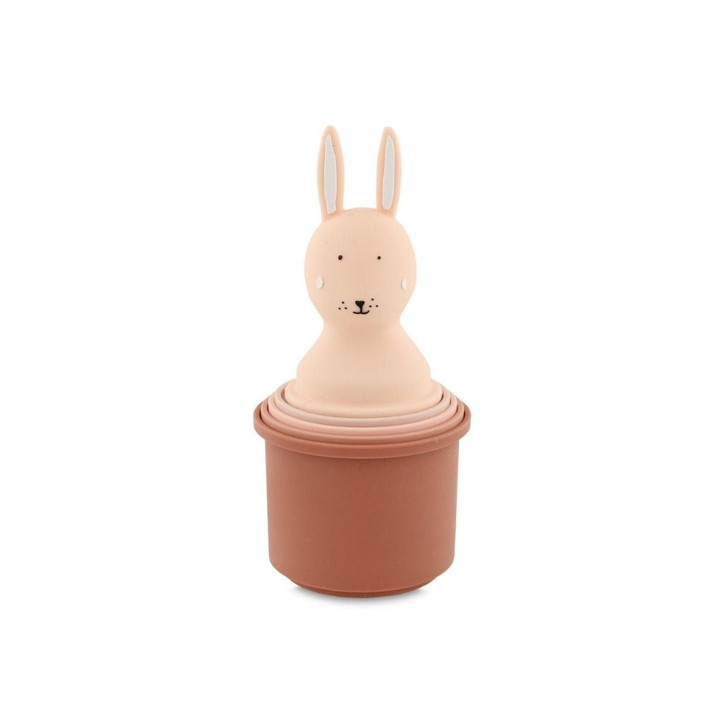 Trixie Jouet de bain Gobelets empilables Mrs. Rabbit - 5 pièces