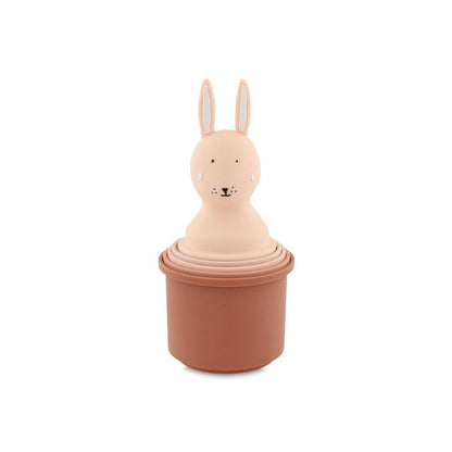 Trixie Jouet de bain Gobelets empilables Mrs. Rabbit - 5 pièces