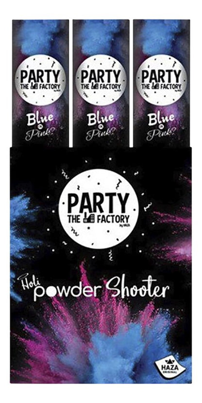 Haza groep BV Poederkanon Gender reveal blauw