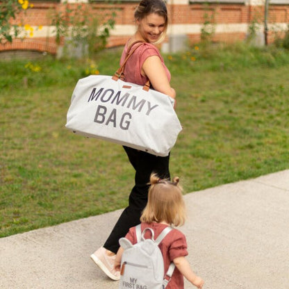 Childhome Sac à langer Mommy Bag Signature Canvas Grey